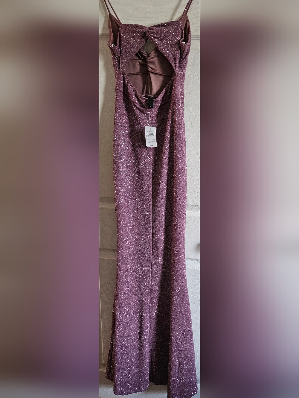 Windsor Sparkle Mauve Sequin Maxi Dress - Picture 4 of 6